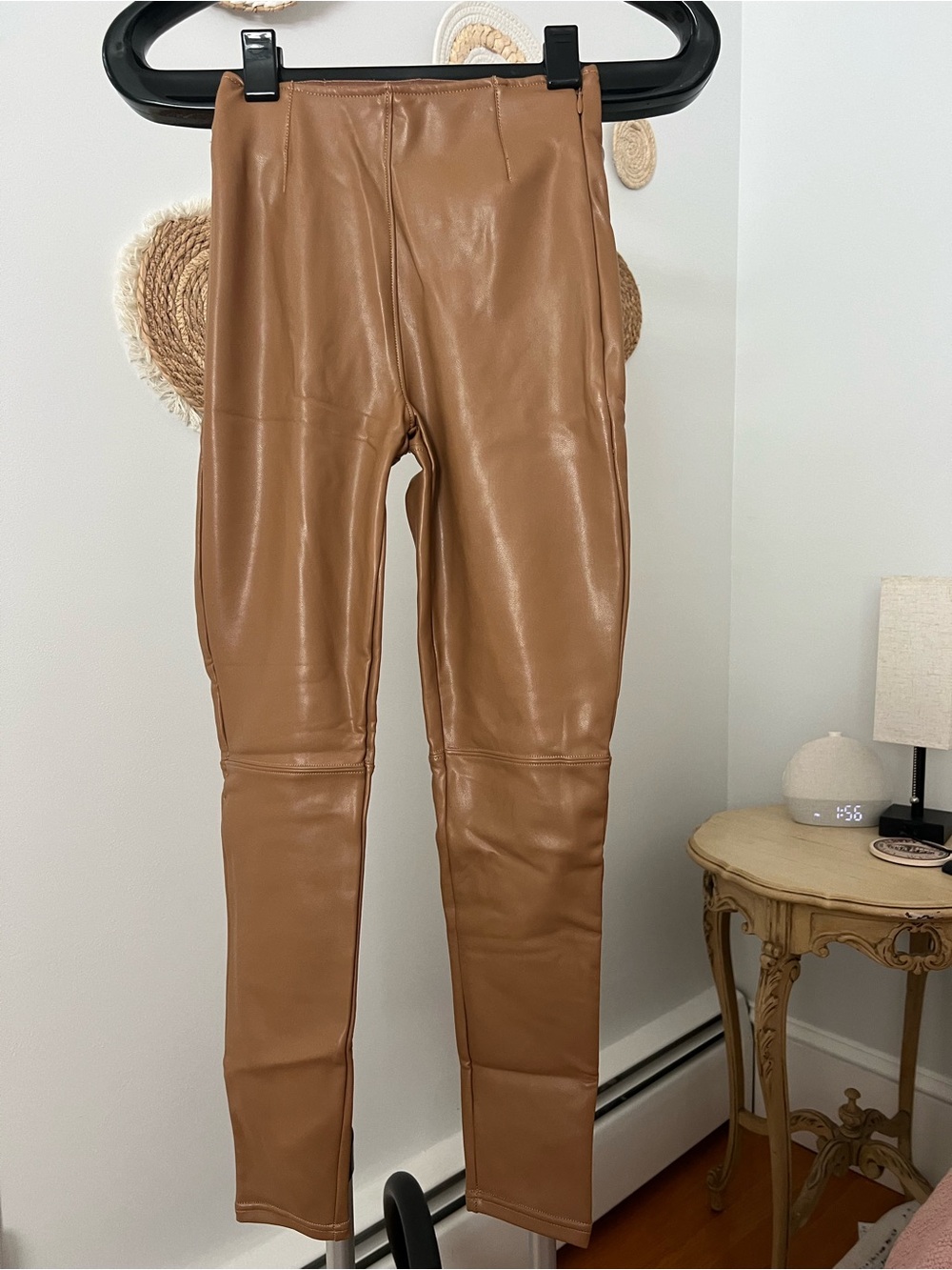 Women’s size XXS Short faux leather leggings from Abercrombie.